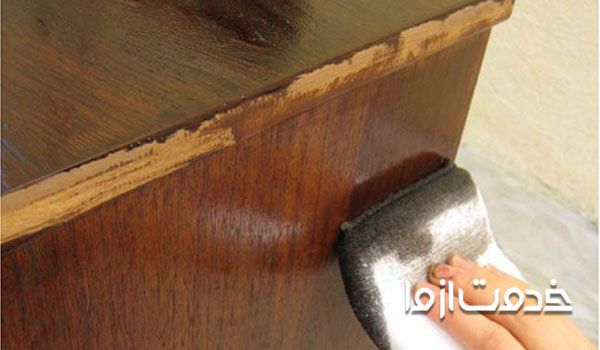 تمیز کردن چوب قبل از رنگ کاری